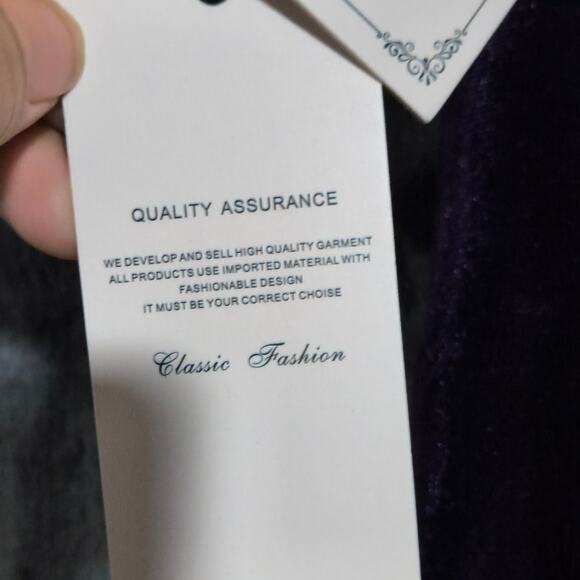 HL Wrap Off the Shoulder Bodice Maxi Formal Plum Purple Dress Women's 10 - Picture 4 of 7